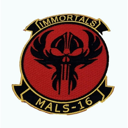 MALS-16 Immortals Patch – Sew On, 4, Embroidered, Marines