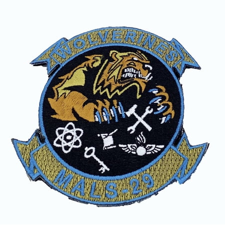MALS-29 Wolverines 2018 Patch – With Hook and Loop