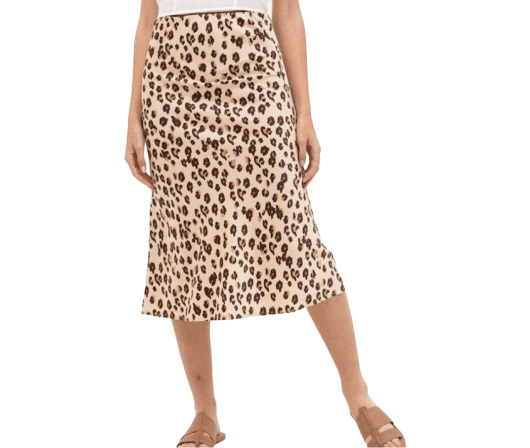 Silk midi cheap skirt target