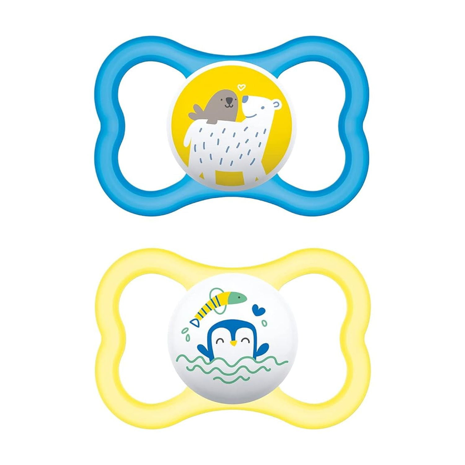 MAM Air Baby Pacifier, For Sensitive Skin, Sterilizer Case, 2 Pack, 16 ...