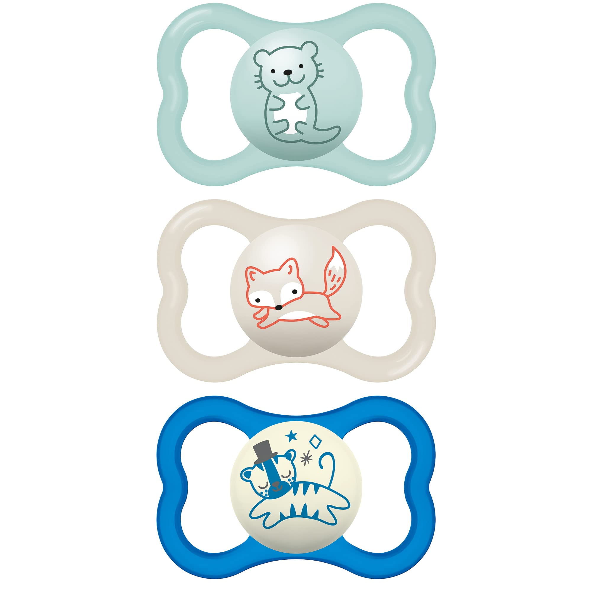 MAM Air Day & Night Baby Pacifier, for Sensitive Skin, Glows in The ...