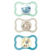 MAM Air Day & Night Pacifiers (3 pack), MAM Sensitive Skin Pacifier 6  Months, Glow in the Dark Pacifier, Best Pacifier for Breastfed Babies, Baby Boy Pacifiers