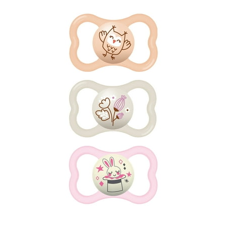 MAM Air Day & Night Pacifier, 6+ Months, Girl, 3 pack