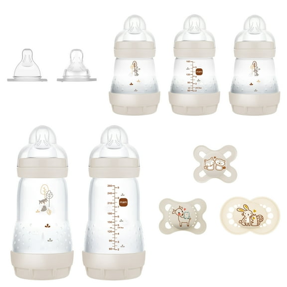 MAM Baby Essentials Bottle & Pacifier Gift Set, 10 Piece