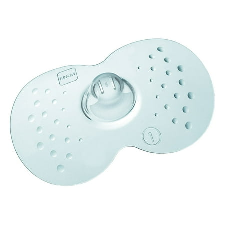 MAM Breastfeeding Nipple Shields with Sterilizing Storage Case, Size 1 Small 17mm, 2-Count