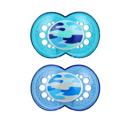 MAM Camo Pacifier, 16+ Months, Boy, 2 Pack