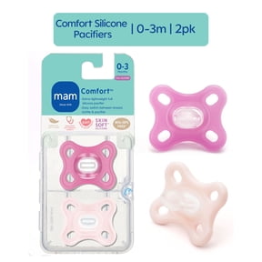 MAM Comfort Pacifier, 0-3 Months, Girl, 2 pack