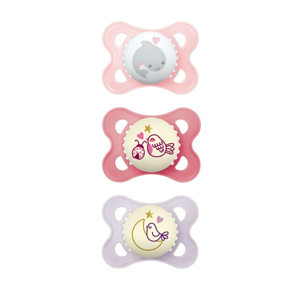 MAM Day & Night Pacifier, 0-6 Months, 3 Pack