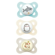 MAM Day & Night Pacifier, 0-6 Months, Boy, 3 pack