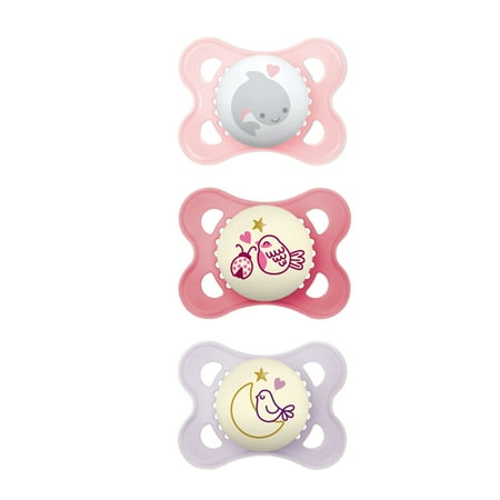 MAM Day & Night Pacifier, 0-6 Months, 3 Pack