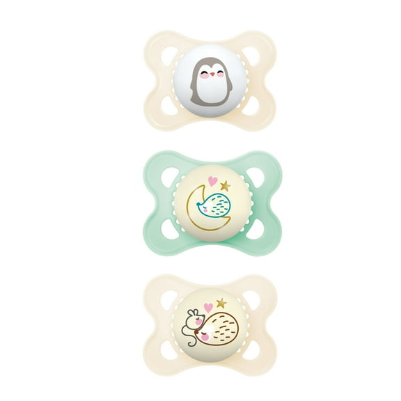 MAM Day & Night Pacifier, 0-6 Months, 3 Pack