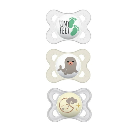 MAM Day & Night Pacifier, 0-6 Months, 3 Pack