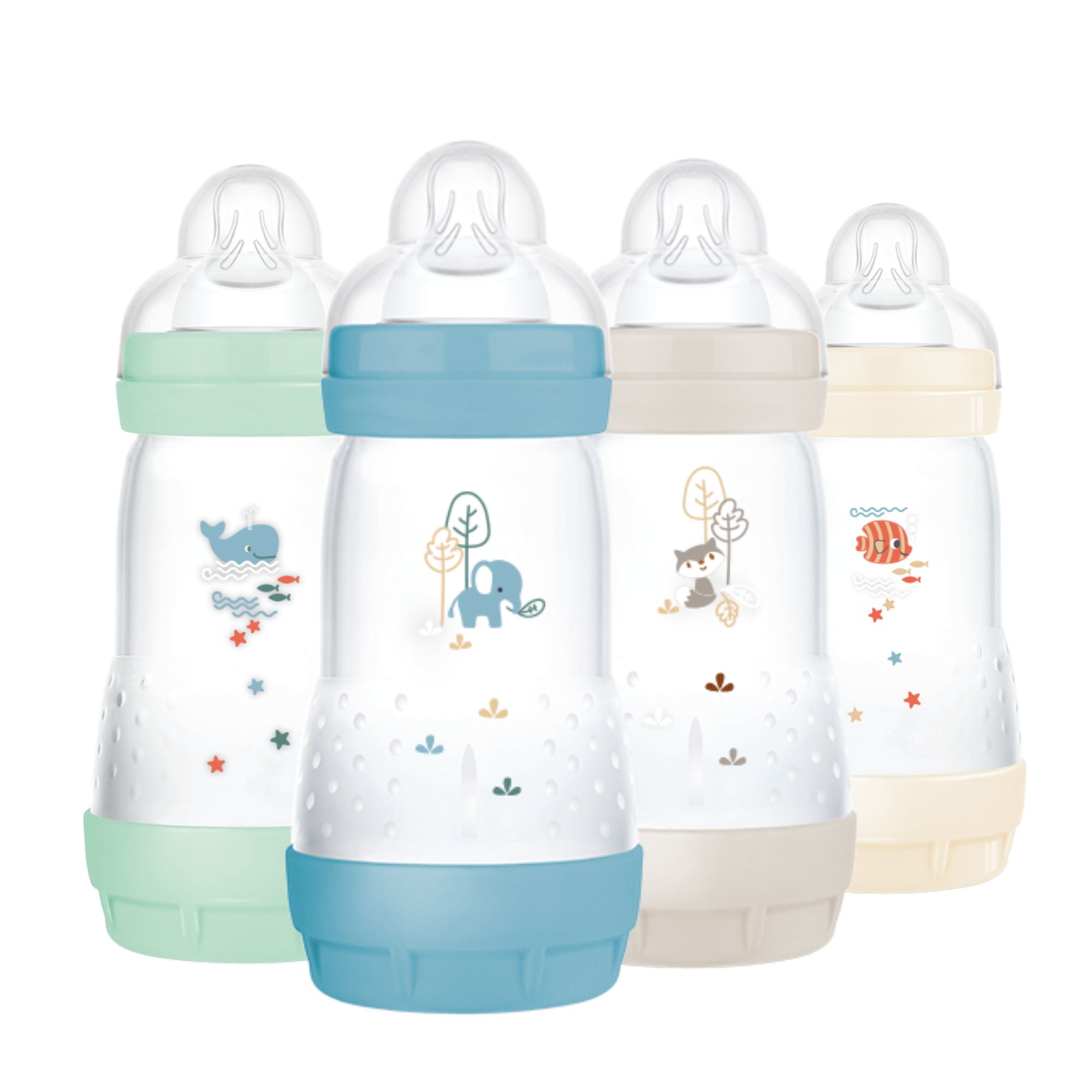 MAM ESAC 9oz Multi Color Boy, 4 Pack