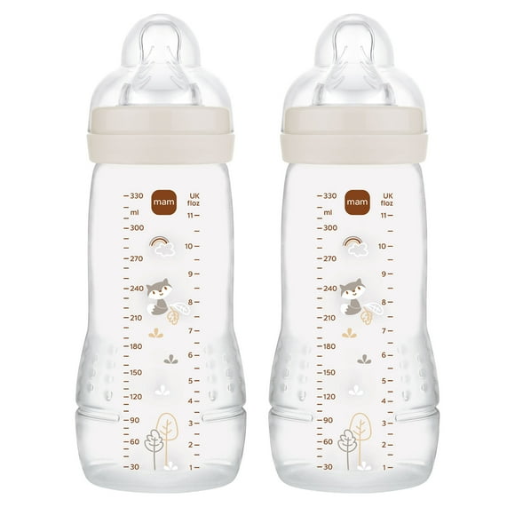 MAM Easy Active 11oz Bottle, 2 Pk, Unisex