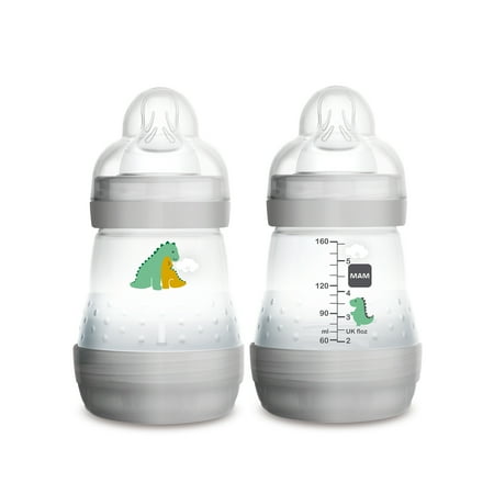 MAM Easy Start Anti-Colic Bottle, 5 oz, Unisex, 2 pack