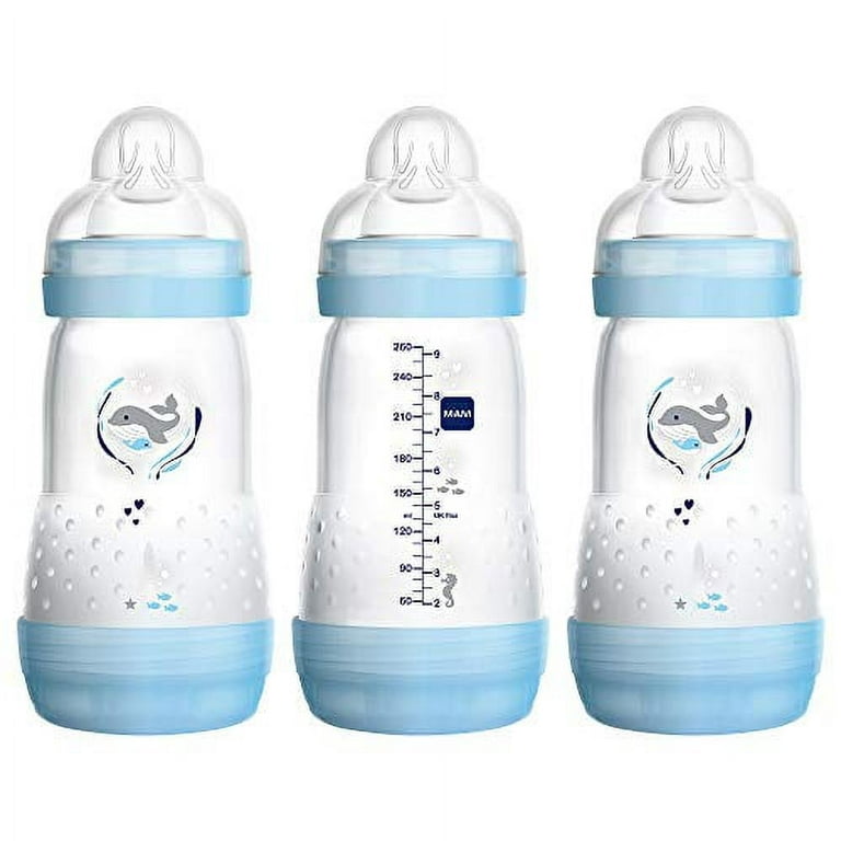 MAM Bottle Nipples Slow Flow Nipple Level 1, for Newborns and Older,  SkinSoft Silicone Nipples for Baby Bottles, Fits All MAM Bottles, 2 Pack