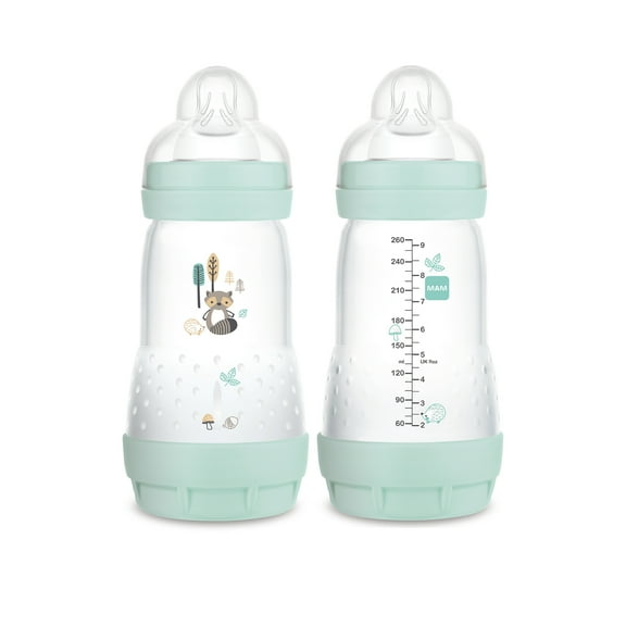 MAM Easy Start Anti-Colic Bottle, 9 oz, Boy, 2 Pack