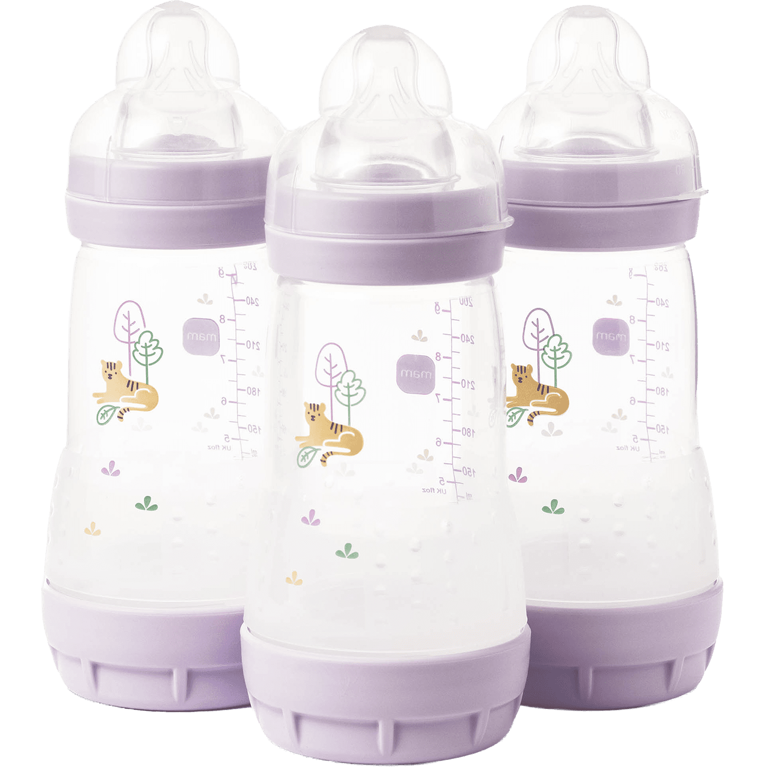MAM Easy Start Anti Colic Bottle 9oz, 3 PK Girl