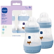 MAM Easy Start Anti-Colic Matte Bottle 5 oz, 2 pack Blue