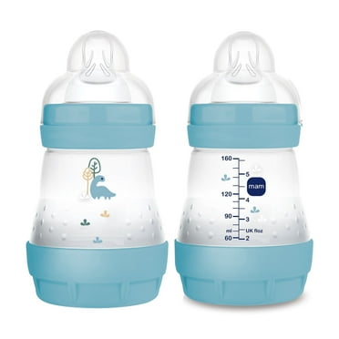 MAM Easy Start Anti-Colic Matte Bottle 5 oz, 2 pack Blue