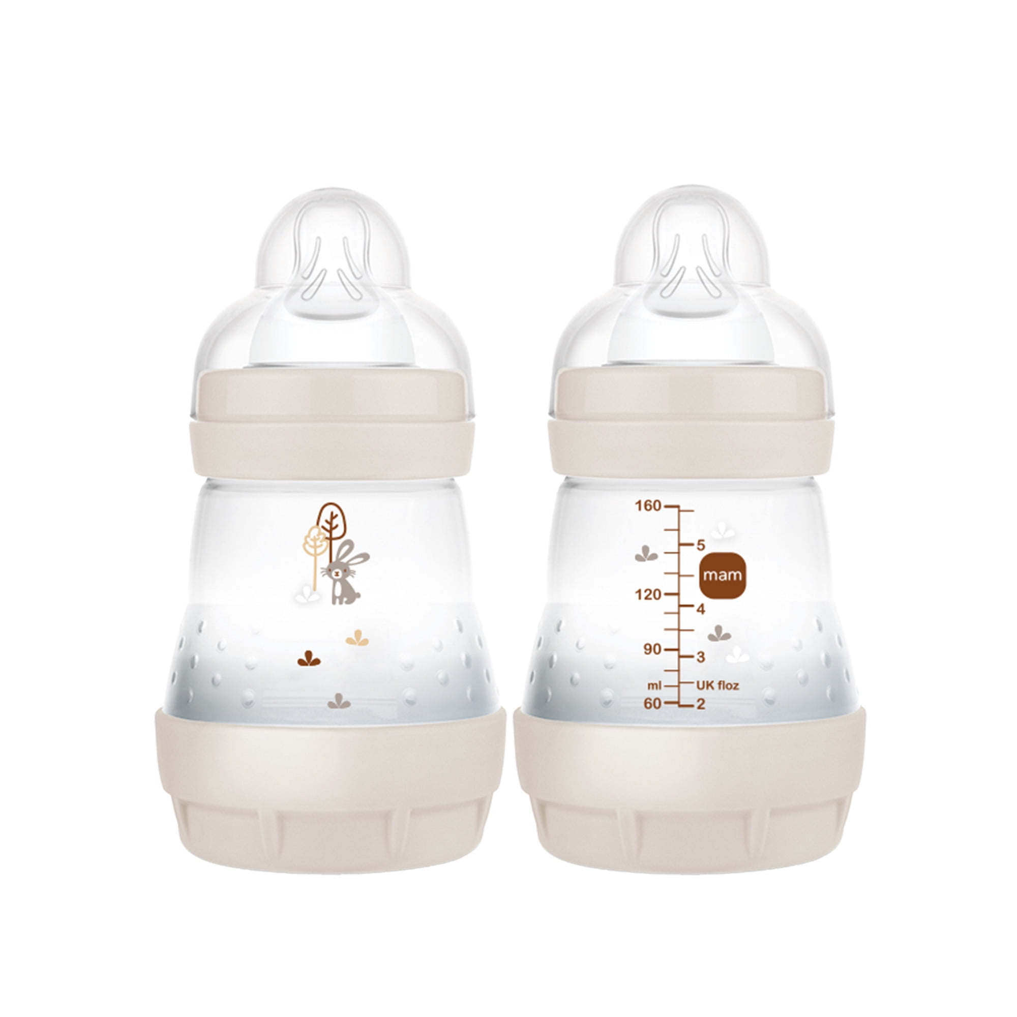 MAM Easy Start Anti-Colic Bottle for Newborns, Self-Sterilizing, 5