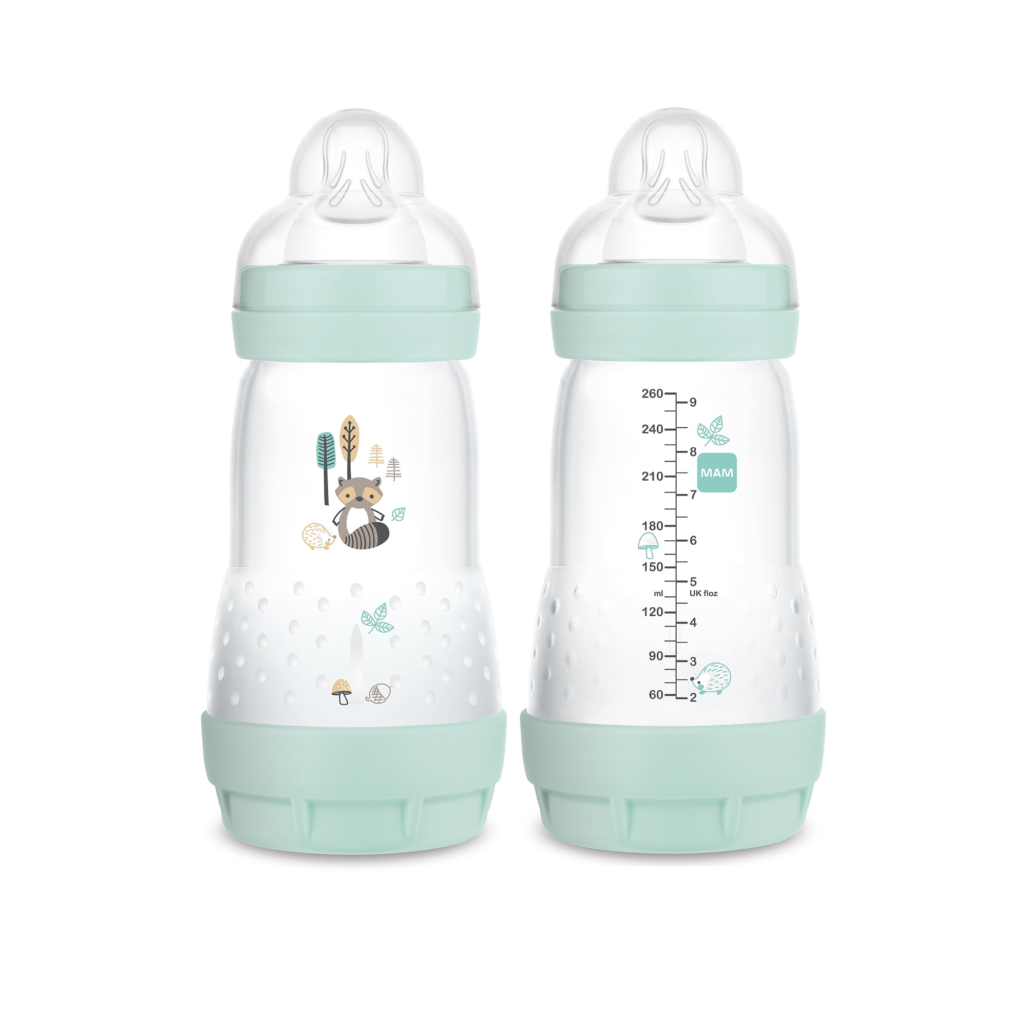 MAM Easy Start Matte Anti-Colic Baby Bottles, 5oz (2 Count), Slow Flow  Nipples, Baby Boy