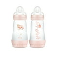 thumbnail image 1 of MAM Easy Start Matte Anti-Colic Bottle, 9 oz, Girl, 2 pack, 1 of 5