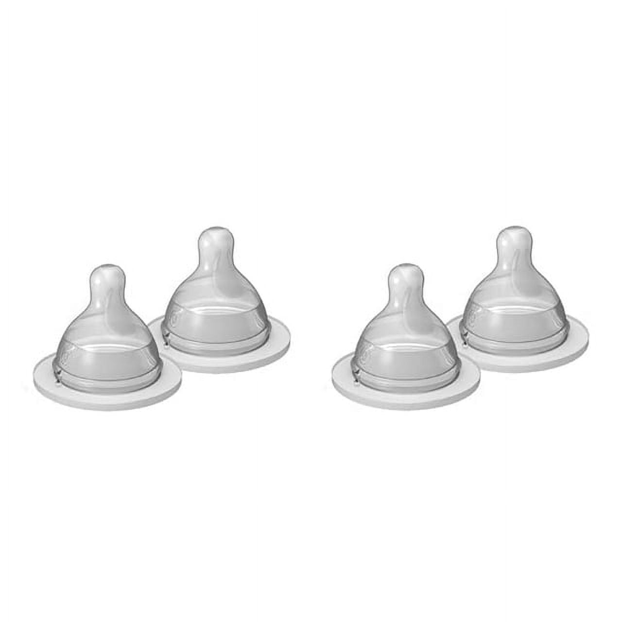 MAM Extra Slow Flow Nipples, Size 0 for Newborns, SkinSoft Silicone, 4 ...