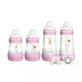 thumbnail image 1 of MAM Feed & Soothe Bottle & Pacifier Gift Set, Girl, 0+ Months, 6-Count, 1 of 4