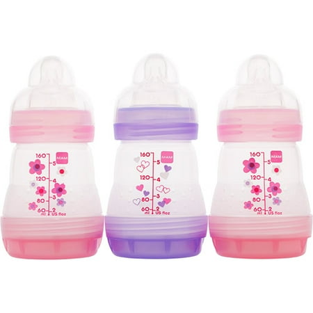 MAM - Girls' 5-oz. Bottle Gift Set, 3-Pack, BPA Free