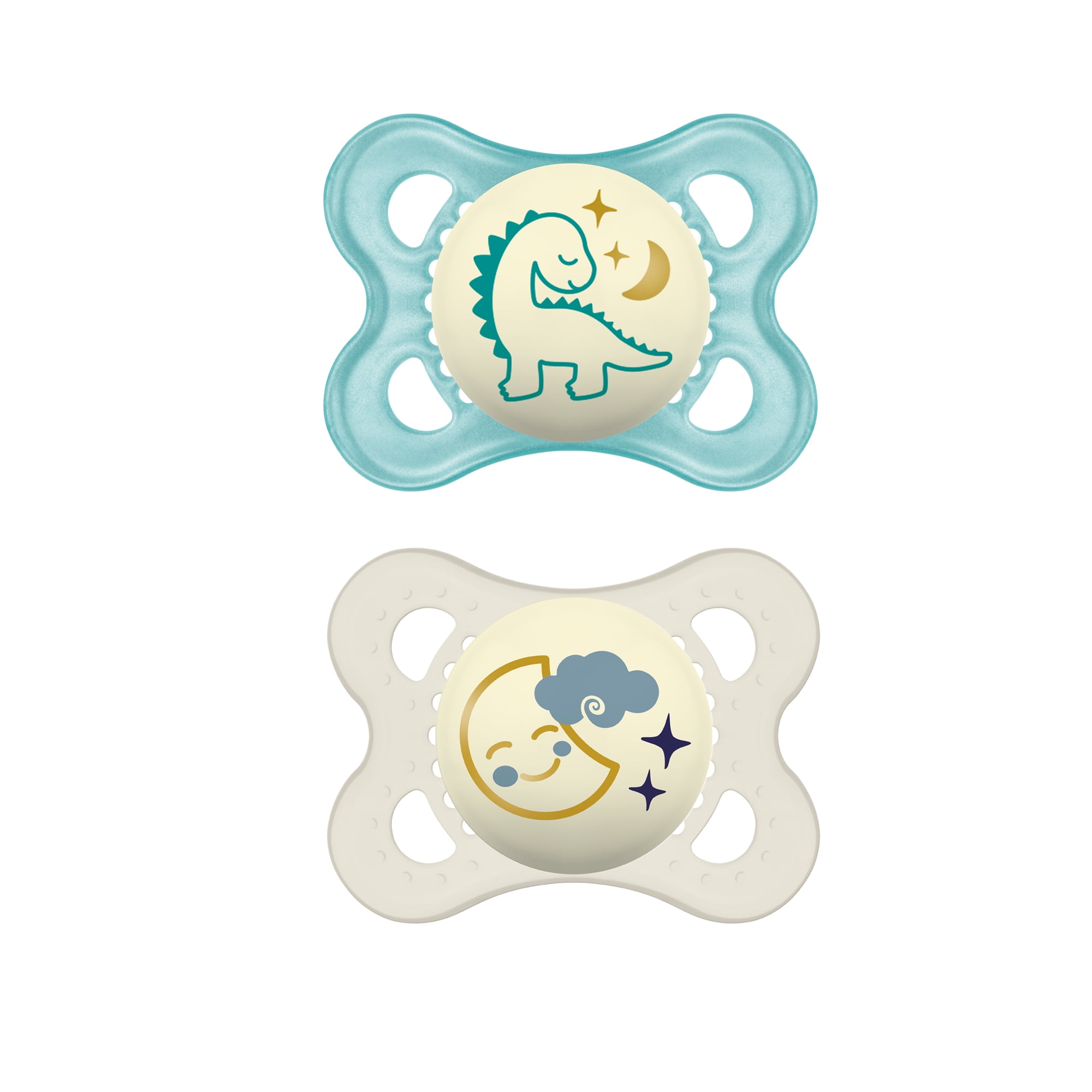 MAM Night Pacifier, 0-6 Months, 2 Pack