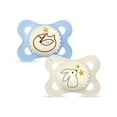 thumbnail interactive-video image 1 of MAM Night Pacifier, 0-6 Months, Unisex, 2 Pack with Self-Sterilizing case, 1 of 9