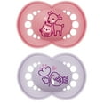 thumbnail image 1 of MAM Original Matte Deco Pacifier, 6+ Months, Girl, 2 Pack, 1 of 9