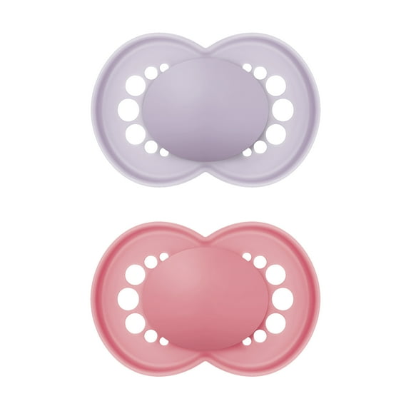 MAM Original Matte Pacifier, 16+ Months, Girl, 2 Pack