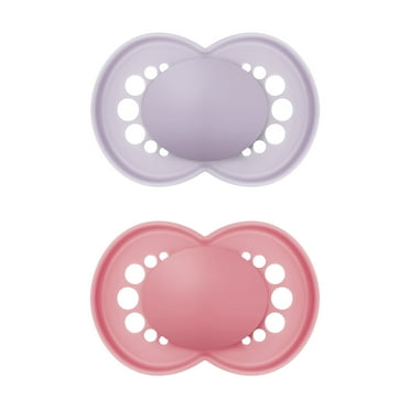 MAM Original Matte Pacifier, 6-16 Months, Girl, 2 Pack