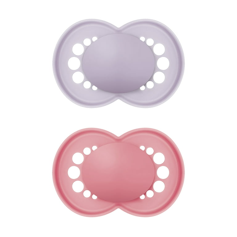 MAM Original Matte Pacifier, 6+ Months, Girl, 2 Pack - Walmart.com