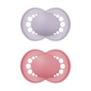 MAM Original Matte Pacifier, 6+ Months, Girl, 2 Pack