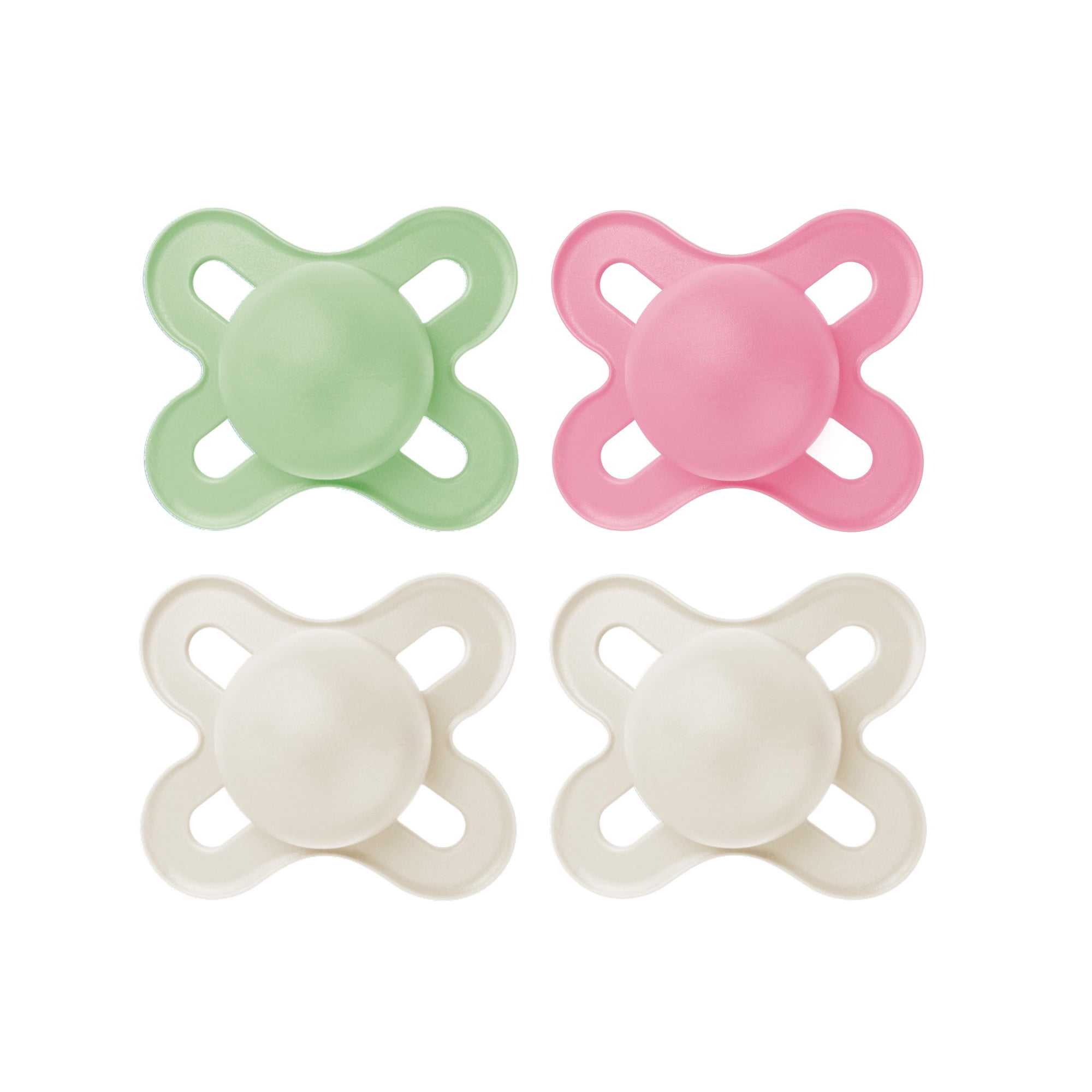 MAM Original Start Matte Non Deco Newborn Baby Pacifier, Best Pacifier for Breastfed Babies, 0-3 Months, Baby Girl, 4 Count