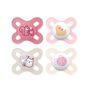 MAM Original Start Newborn Baby Pacifier, Best Pacifier for Breastfed Babies, 0-3 Months, Baby Girl, 4 Count