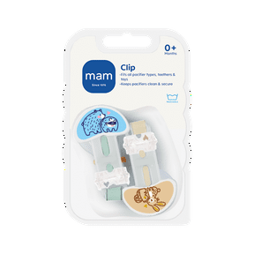 MAM Pacifier Clips, Boy, 2 Pack
