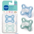 thumbnail image 1 of MAM Pacifiers, Baby Pacifier 0-4 Months, Best Pacifier for Breastfed Babies, 'Comfort' Design Collection, Boy, 2-Count, Blue, 1 of 9