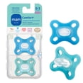 thumbnail image 1 of MAM Pacifiers, Baby Pacifier 0-4 Months, Best Pacifier for Breastfed Babies, 'Comfort' Design Collection, Boy, 2-Count, Blue, 1 of 9