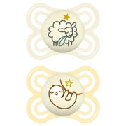 MAM Perfect Night Pacifier, 0-6 Months,Girl, 2 Pack