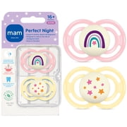MAM Perfect Night Pacifier, 16+ Months, Girl, 2 Pack