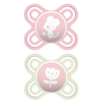 MAM Perfect Start Pacifier, 0-2 Months, Girl, 2 Pack