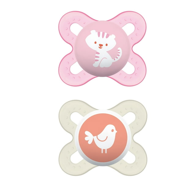 MAM Start Newborn Pacifier, 0-2 Months, Girl, 2 pack - Walmart.com