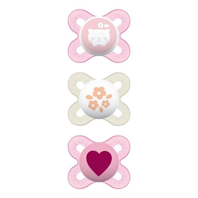 MAM Start Newborn Pacifiers Value Pack, Newborn Baby Girl Pacifiers