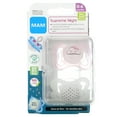 thumbnail image 1 of MAM Supreme Night Pacifier, 0-6 Months, Pink/Clear, 2 Count, 1 of 2