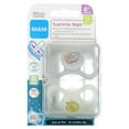 thumbnail image 1 of MAM Supreme Night Pacifier, 6+ Months, Clear, 2 Count, 1 of 3