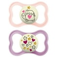 thumbnail image 1 of MAM Supreme Night Pacifier, 6+ Months, Girl, 2 Count, 1 of 6